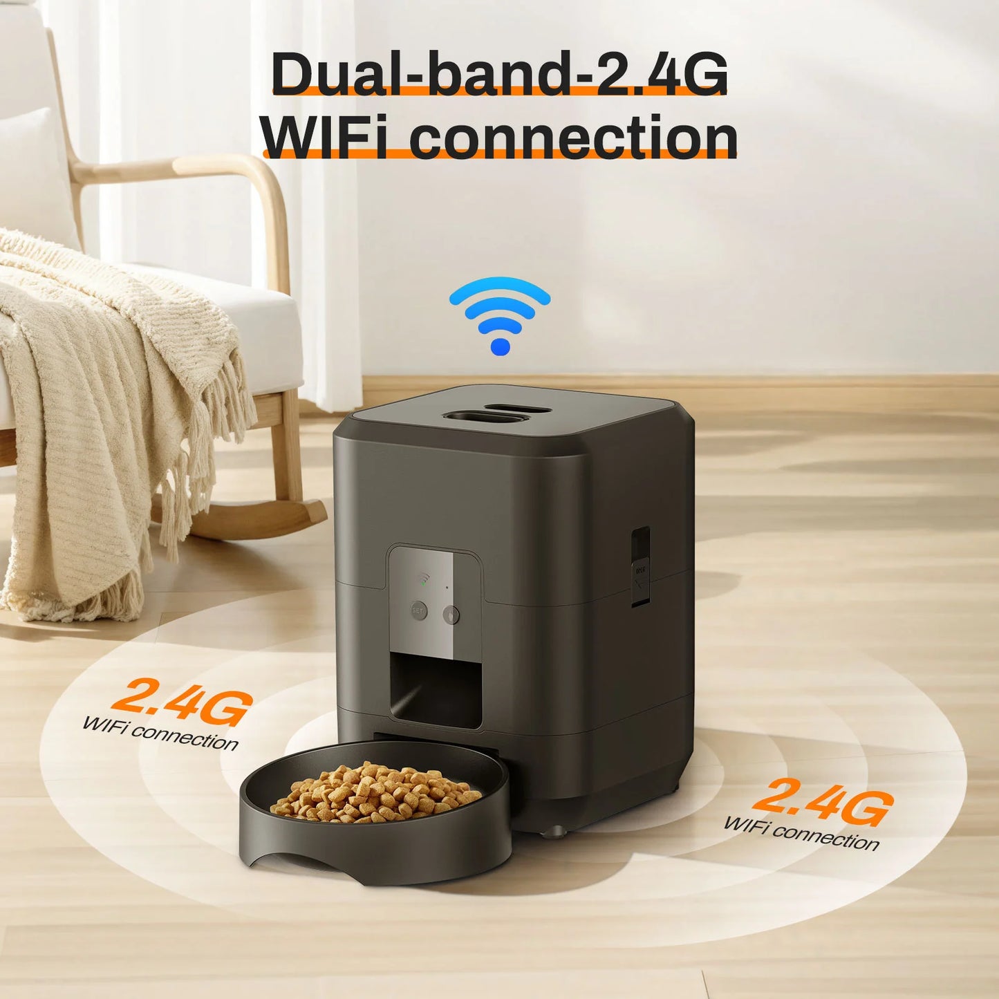 Revolutionary Automatic Pet Feeder with Smart Timing and Remote Control for Your Feline Friend