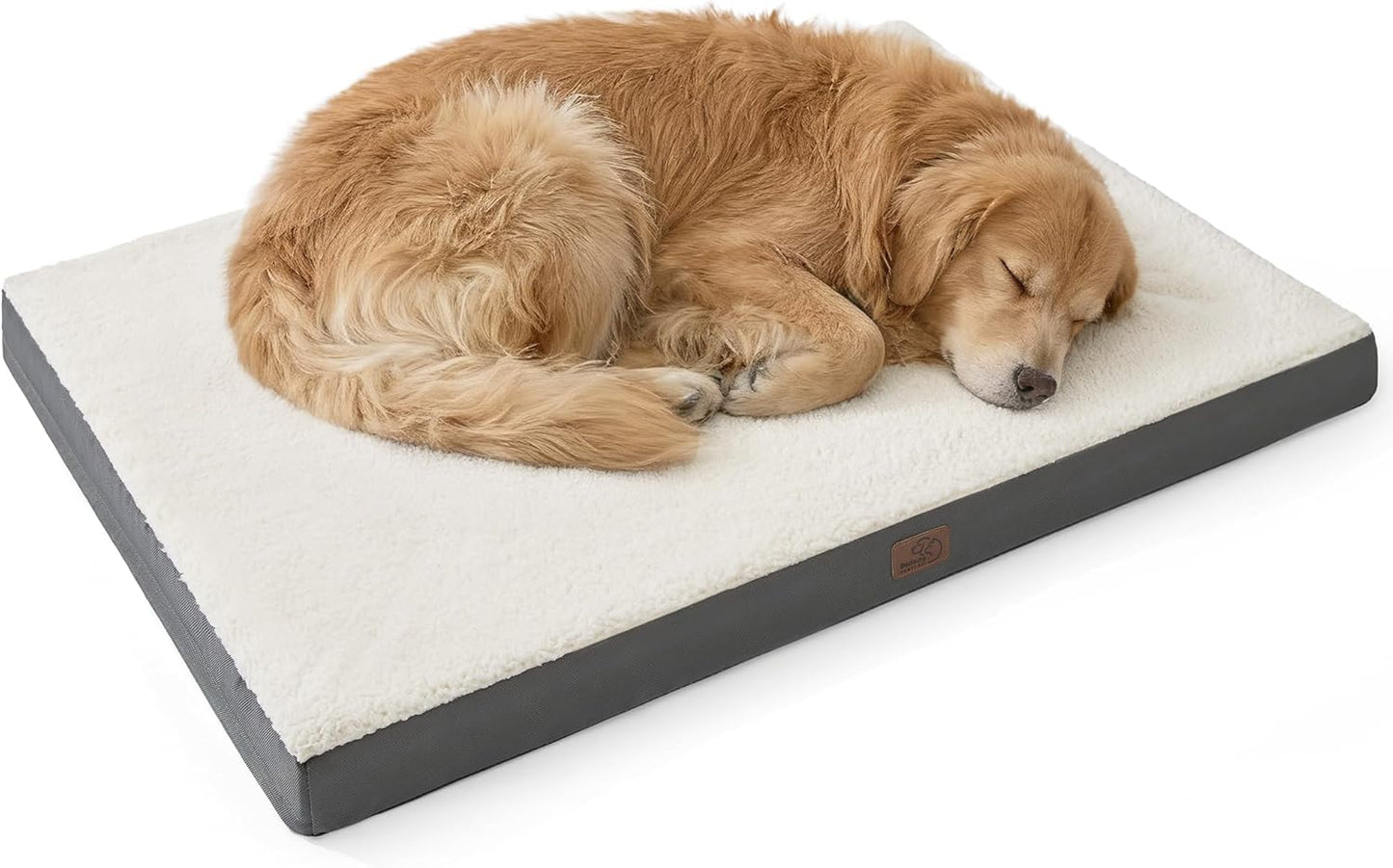 Bedsure Extra Large Orthopedic Dog Bed - Plush Sherpa Fleece with Washable Cover for Ultimate Comfort and Support for Dogs Up to 100 lbs