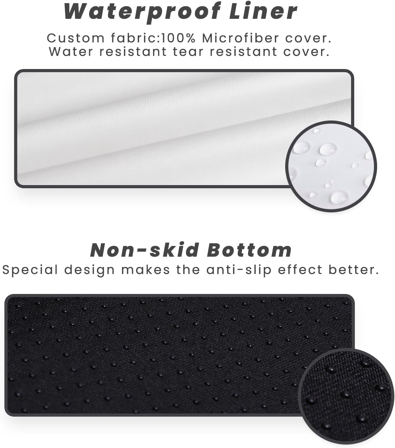 Luxurious Orthopedic Memory Foam Extra Large Dog Bed - Perfect Comfort for Large Breeds (50"x36"x10", Slate Gray) with Durable Waterproof Liner & Removable Washable Cover