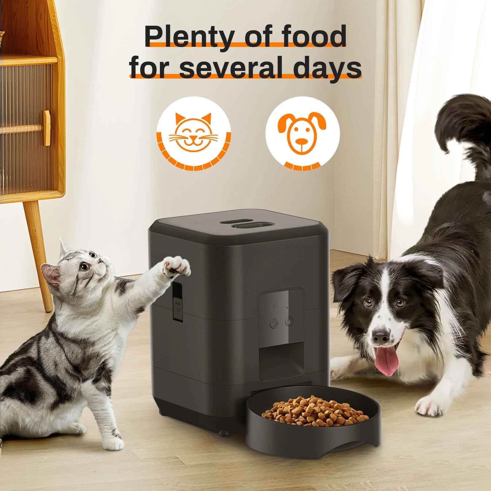 Revolutionary Automatic Pet Feeder with Smart Timing and Remote Control for Your Feline Friend