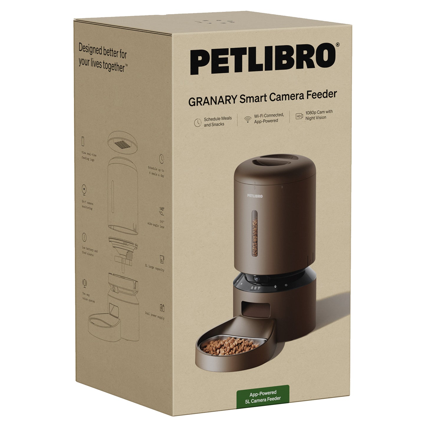 Stay Connected with Your Pet: Petlibro Granary Smart Camera Automatic Pet Feeder