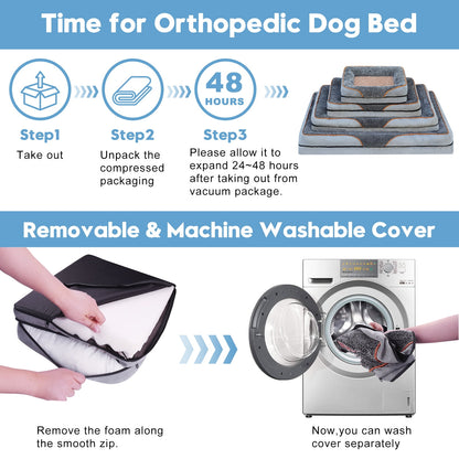 Ultimate Comfort Orthopedic Dog Bed - Supportive Sofa-Style Pet Bed with Washable Cover and Non-Slip Bottom for Small to Extra Large Dogs